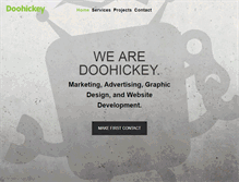 Tablet Screenshot of doohickeycreative.com